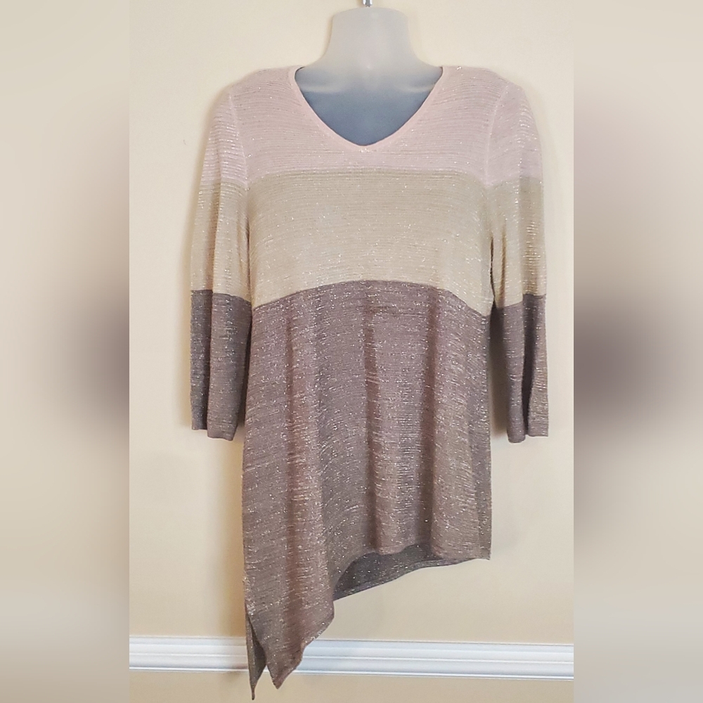 Chico's Easywear Asymmetrical Tunic 3 (XL)